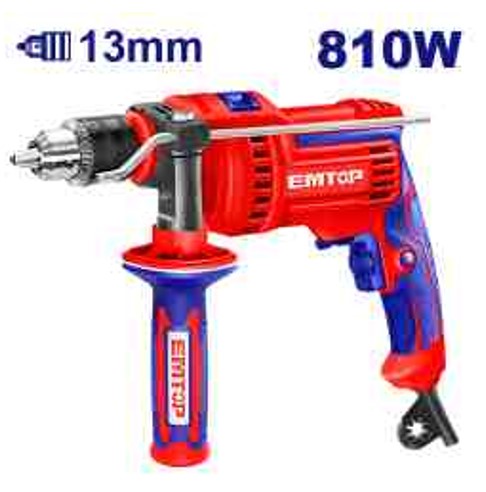 EMDL0811, Impact drill - AC 220-240V, 810W Professional AC Powered Power Tool with Multi-Function Capability